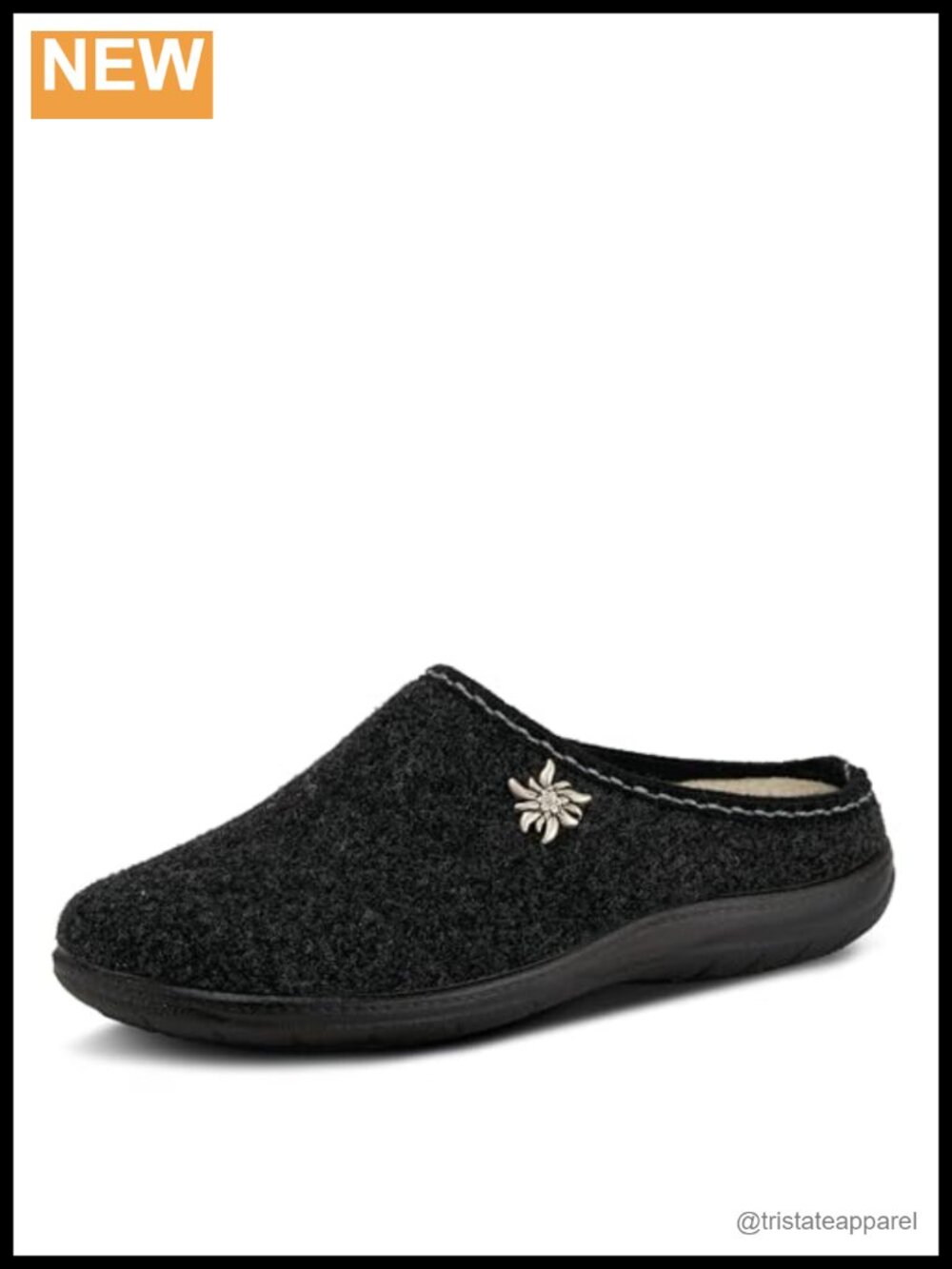 Wool Slip-On Sandals with Cushioned Flexible Sole